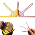3D Printed Center Positioning Ruler - Accurate Woodworking Gauge, Circle Center Finder Tool, Easy to Use for Carpentry 2-Pack
