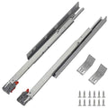 Under Mount Drawer Slides 15 inch (1 Pair), Full Extension Soft Close Concealed Drawer Runners, Come with Mounting Screws and Brackets - size: 15 Inch