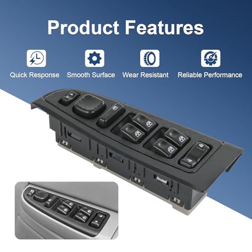 Master Power Window Switch Compatible with 2003-2007 Chevrolet GMC Cadillac - size: 15883323
