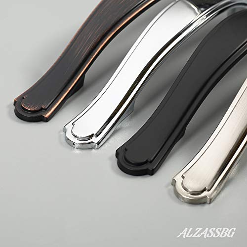Alzassbg Brushed Satin Nickel Cabinet Pulls and Handles 10 Pack, AL3028SN - color: Brushed Satin Nickel, size: 3" Hole Center