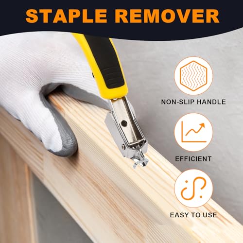 2PCS Upholstery Staple Remover,Staple Puller Tool,Heavy Duty Staple Remover - color: 2 Pack