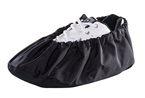 Reusable Washable Shoe & Boot Covers, Made in USA, NonSkid & Lab Tested, 4 Sizes - color: Black, size: Medium