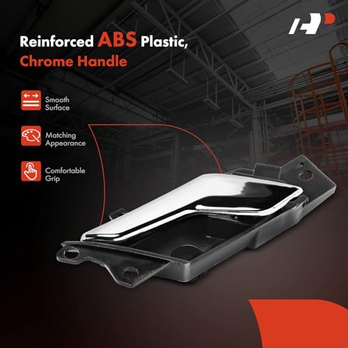 A-Premium Front or Rear Left Driver Side Interior Door Handle | Compatible with Chevrolet Captiva Sport 2012 2013 2014 2015 & Saturn Vue 2008 2009 2010, Chrome, Replace# 96660863, 96861998 - style: Front or Rear Left