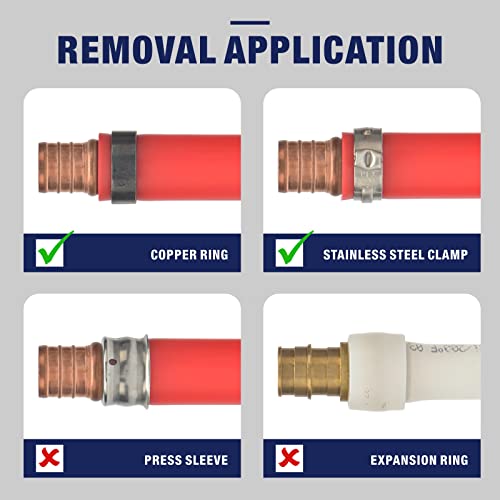 iCrimp PEX Removal Tool for F2098 Stainless Steel Clamps&F1807 Copper Rings