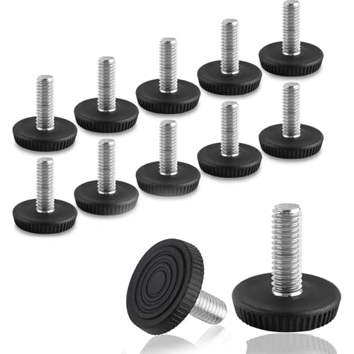 M8 Thread Furniture Feet Levelers, 12 PCS Adjustable Furniture Feet - size: M8