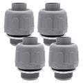 4Pcs NPT 3/4" 180D Electrical Conduit Connector Fittings - size: 3/4 Inch