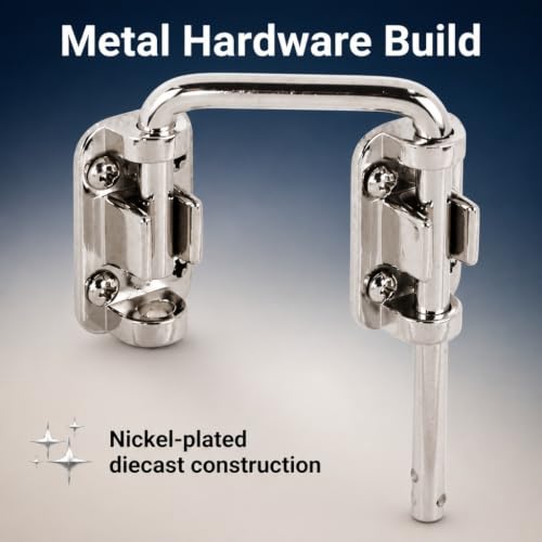 Prime-Line S 4378 Sliding Door Loop Lock, 1-7/16 In., Diecast Construction, Nickel Plated (Single Pack) - size: 1-7/16 in.