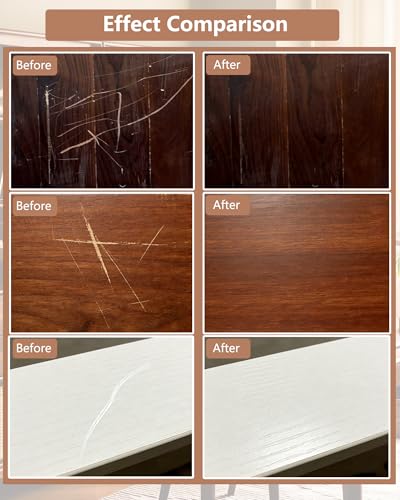 Wood Repair Kit - Furniture Markers for Touching Up Hardwood Scratches, Holes, Cracks, Stains, Laminate Floor, Cabinets, and Tables
