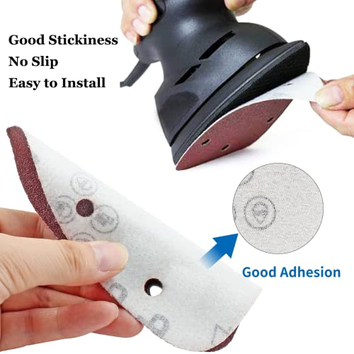 25 Pcs Mouse Detail Sander Sandpaper, 180 Grit, 5 Hole - size: 180 Grit - 25 Pcs