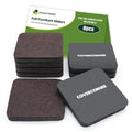 Felt Furniture Sliders for Hardwood Floors 8 PCS, 3 1/2" Brown - size: 8 PCS 3 1/2'' Brown
