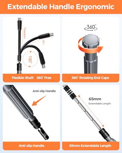 Precision Screwdriver Set, SOONAN 150 in 1 Electronics Tool Kit with 120 Bits Magnetic Screwdriver Set & 30-bit Repair Tool for Computer Phone Watch Camera Laptop, Orange - size: 150-IN-Orange