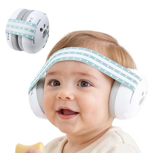 Yoofoss Baby Ear Muffs Noise Protection for Infants Up to 36 Months - Noise Cancelling Headphones for Ear Protection - color: Blue