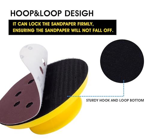 S SATC Sanding Blocks 5 Inch Hook and Loop Sanding Block 2 PCS Round and Mouse Hand Sanding Block for Wood Furniture Restoration Home Arts and Crafts - style: 2 PCS Sanding Block