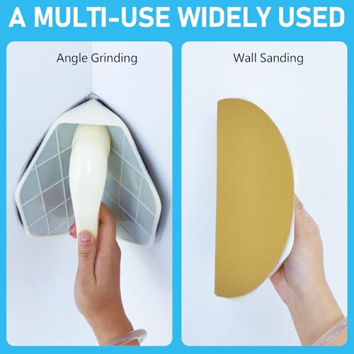 Right Angle Sanding Tool Hands Drywall Corner Sander Hook & Loop Discs - size: Right Angle Sanding Tool Set