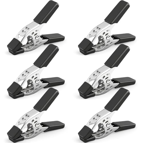 HORUSDY 6-Piece 6 inch Spring Clamp, Heavy Duty Spring Metal Spring Clamps, 2.5 - inch Jaw opening (6-Piece) - color: Black, size: 6 inch 6-Piece