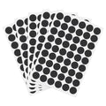 PATIKIL 270 Pieces Screw Hole Stickers, 5 Sheet Self-Adhesive Waterproof PVC Wood Grain Sticker for Screw Holes Wall Cabinets Desk Repairing, Embossed Black, 21mm/0.83 Inch - color: Embossed Black