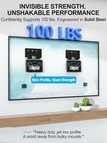 Ultra Slim TV Wall Mount 14-80", 0.3" Micro Gap, Low Profile,100lbs - size: 14-80 inch