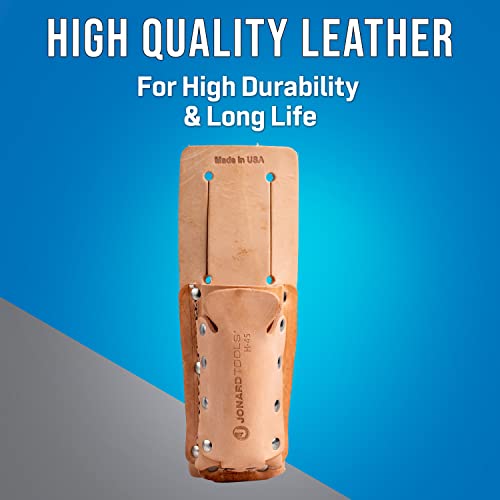 Jonard Tools H-45 Leather 2 Pocket Tool Belt Pouch for Scissors, Pliers, Wire Strippers, and More - style: Leather Tool Belt Pouch