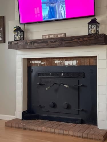 38‘’ Heavy-Duty Hidden Floating Shelf Bracket – 210 LBS Max Load (Mounted on Studs), Floating Mantel Bracket for Fireplace & Wall Shelves, Includes Easy Installation Kit（38 inch Brackets） - size: 38 Inch - With Ease Kit