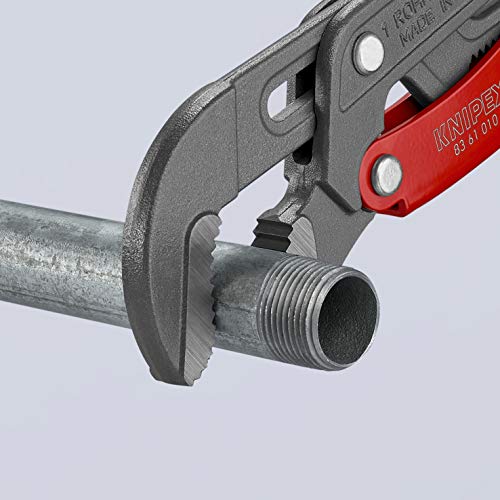 KNIPEX Tools 83 61 010, Rapid Adjust Swedish Pipe Wrench, 12 - size: 12-Inch