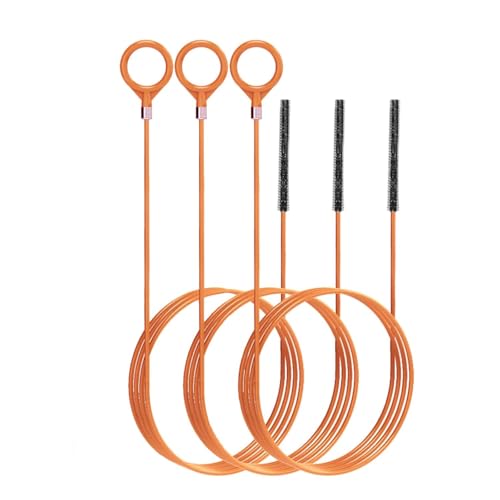 3pcs 50 Inch Drain Snake Hair Clog Remover Tool - style: 50 IN