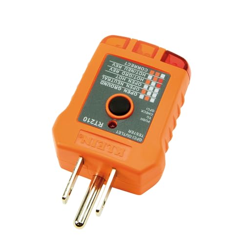 Klein Tools ET40VP Voltage Test Kit, GFCI Receptacle Tester, AC/DC Voltage Tester, Detects Common Electrical Wiring Problems - size: 2-Piece Tester Kit