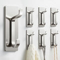 pickpiff 13LB Strong Stick-on Hooks for Coat & Towel, Brushed Nickel 6 Pack - color: Brushed Nickel, size: 6 Pack