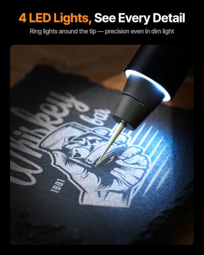 xTool Selected Engraving Pen, Cordless 5-in-1 Rotary Tool for All Materials