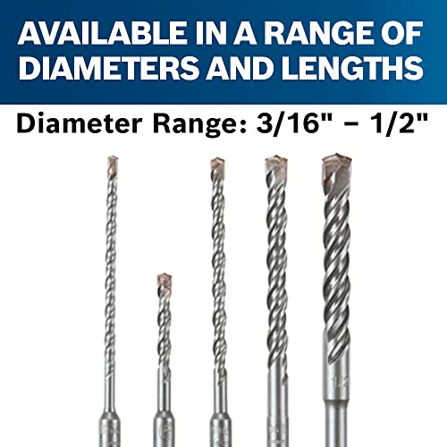 BOSCH HCK005 5-Piece Assorted Set SDS-Plus Bulldog Rotary Hammer Bits Ideal for Applications in Masonry, Brick, Block, Concrete - style: 5pc