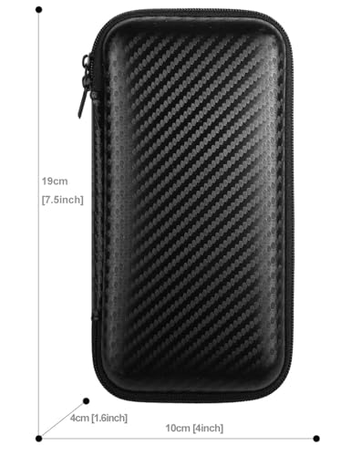 iMangoo Travel Essential Electronics Organizer Charger Case Carrying Pouch - color: FiberBlack, size: Small