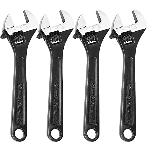 JOIKIT 4 PCS 8 In Adjustable Wrench Set,Wide Jaw Opening Wrenches