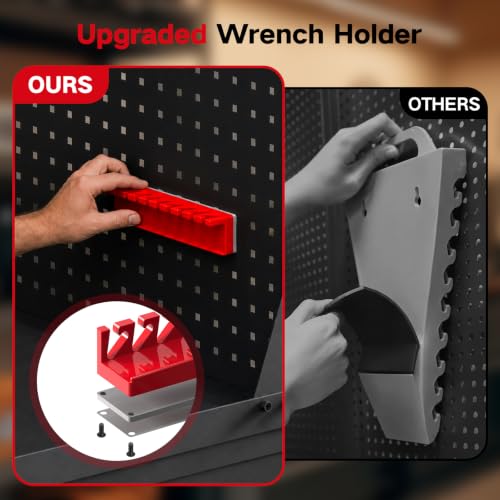 8-Piece Magnetic Socket Organizer and Wrench Organizer Set