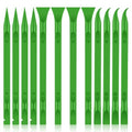 12 PCS Carbon Fiber Plastic Scrapers Tool, Non-Scratch Scraper Tool for Tight Spaces, Multi-Purpose Label Scraper Pen-Shaped, for Car Cleaning Supplies, Kitchen, Crevices, Stains (Green) - color: Green