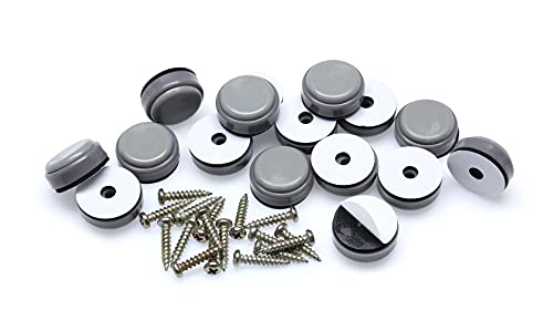 GorillaGlides 1 Inch Chair Sliders/Furniture Floor Protectors (16 Furniture Glides) Self-Adhesive Screw On Chair Glides for Sliding on Low-Pile Carpet & Hard Surface Floors, Round - size: 1 Inch Furniture - 16 Pack