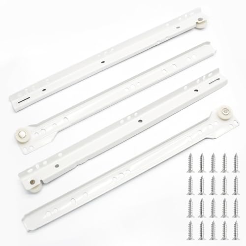 Litoexpe 1 Pair 12" Drawer Slides with Screws - size: 12 Inch