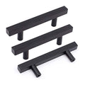 Goldenwarm 10 Pack 3 Inch Black Cabinet Handles Kitchen Drawer Pulls - color: Black, size: 3 Inch Hole Center