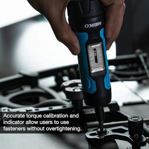 Neiko 10574A 1/4” Drive Torque Wrench Screwdriver Set | 30 Pieces of S2 Steel Philips, Hex, Slotted, and Torx Bits | 10 to 60 Inch-Pounds Torque Adjustment Range | Firearms Accurizing and Gunsmithing - size: Torque