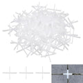 uxcell 400Pcs Tile Spacers, 1mm 1/16" Thick Cross Shape Wall Floor Tile Spacer Tiling Tools for Ceramic Tile Installation (PE Plastic, White) - size: 1mm