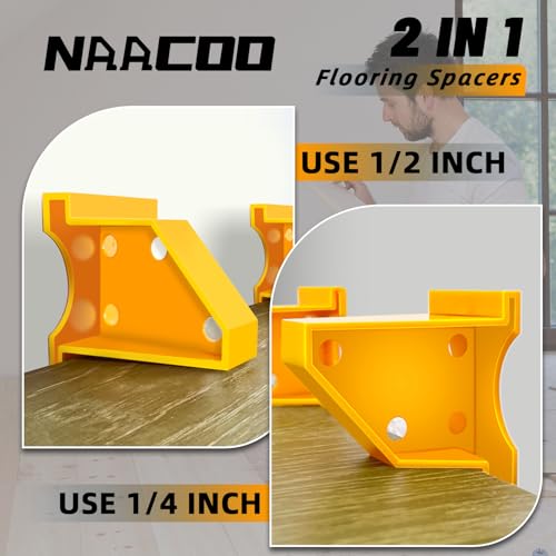 NACCOO Laminate Flooring Tools, 5in1 Floor Installation Kit for Vinyl Plank - size: 5pcs kit