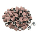 TEMO 100p 1/2" Grit 240 Fine Sand Drum w 2p Mandrel for Dremel Rotary Tool - size: 1/2" #240