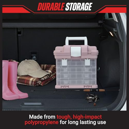 Stalwart Portable Tool Box for Women or Men, Pink