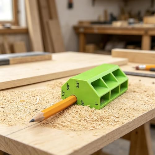 1PC Woodworking Tools, Wood Scribers, Cabinet Line Sharp Marker-Green