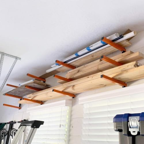Ultrawall Wall Mount Wood Organizer and Lumber Storage Rack with 3-Level - style: Industrial