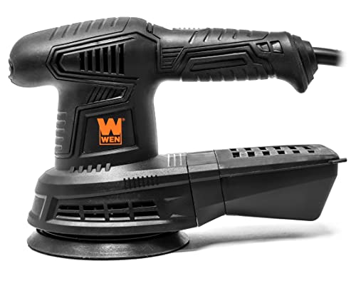 WEN 6305 3.7-Amp 5-Inch Variable Speed Random Orbit Rotary Sander, Black - size: Rotary Sander, Corded