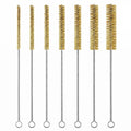 Tube Brush Kit 7 Pcs Brass Wire Brushes 12 Inch Long Pipe Cleaner with 6mm to 18mm for Engine Bore Auto Parts Cleaning