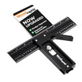 Combination Square for Woodworking – 8 Inch Triangle Ruler with Side Scale | CNC-Machined Aluminum Precision Layout Tool | 90 Degree Right Angle Framing & Marking Square - size: 8 Inch