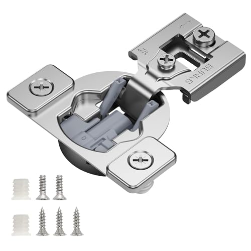 Burks 30 Pack 1/2" Overlay Soft Close Face Frame Cabinet Hinges - size: 1/2'' Overlay