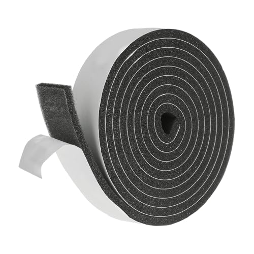 uxcell Weather Stripping Door Seal, 1" x 3/16" x 6.5 Ft Adhesive Foam Tape Seal Soundproof Insulation Strips for Door Frame Window Gaps (1 Roll, 6.5 Feet) - size: 1" x 3/16" (6.5 Ft)