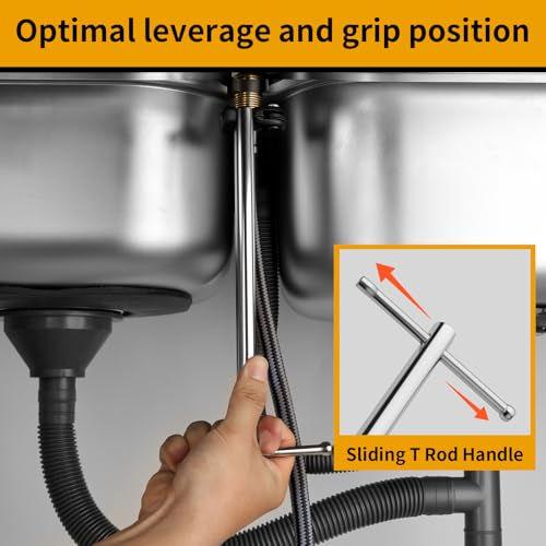 GRENPRO 11" Adjustable Basin Wrench Sink Faucet Wrench Tap Plumbers Tools - style: Basin Wrench Capacity 3/8" to 1-1/4"