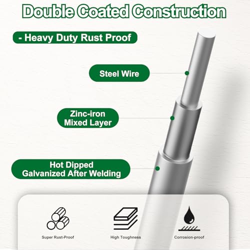 Hardware Cloth 1/4 Inch 48 x 100 Ft 23-Gauge Hot-dip Galvanized After Welding Fence Wire Mesh Roll Chicken Rabbit Snake Cage Welding Fencing - color: Silver, size: 1/4 inch 48" x 100 ft 23Ga